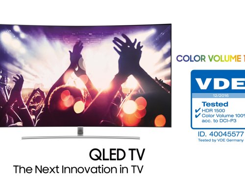 Az új Samsung QLED TV megkapta a 100 százalékos színtérfogat minősítést