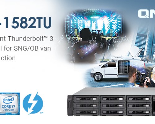 A QNAP bemutatta a TVS-1582TU iparágvezető Thunderbolt 3 NAS-t, amely ideális az SNG / OB élő média gyártásra