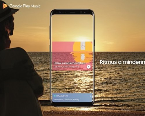 Exkluzív Google Play Music szolgáltatások a Galaxy S8 okostelefonnal