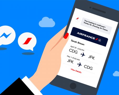 Már az Air France beszállókártyái is elérhetőek a Messengeren
