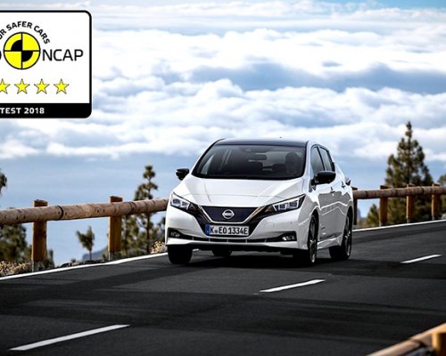 Az új Nissan LEAF  5 csillagos minősítést kapott az EURO NCAP töréstesztjén